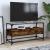 Dulap TV blat sticlă stejar fumuriu 98x35x51 cm lemn prelucrat GartenMobel Dekor