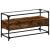 Dulap TV blat sticlă stejar fumuriu 98x35x51 cm lemn prelucrat GartenMobel Dekor