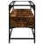 Dulap TV blat sticlă stejar fumuriu 98x35x51 cm lemn prelucrat GartenMobel Dekor