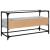 Dulap TV blat sticlă, gri sonoma, 98x35x51 cm lemn prelucrat GartenMobel Dekor