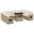 Set canapele de grădină cu perne, 10 piese, bej, poliratan GartenMobel Dekor