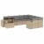 Set canapele de grădină cu perne, 10 piese, bej, poliratan GartenMobel Dekor