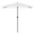 Umbrelă soare de grădină stâlp din oțel, alb 248x248x248cm GartenMobel Dekor