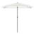 Umbrelă soare de grădină stâlp din oțel, alb 248x248x248cm GartenMobel Dekor