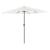 Umbrelă soare de grădină stâlp din oțel, alb 248x248x248cm GartenMobel Dekor