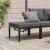 Scaun de grădină cu pernă, negru, aluminiu GartenMobel Dekor