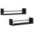 Rafturi de perete cu bare, 2 buc, negru, 60x16x14 cm GartenMobel Dekor