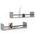 Rafturi de perete cu bare, 2 buc, gri sonoma, 60x16x14 cm GartenMobel Dekor