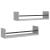 Rafturi de perete cu bare, 2 buc, gri sonoma, 60x16x14 cm GartenMobel Dekor