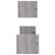 Rafturi de perete cu bare, 2 buc, gri sonoma, 60x16x14 cm GartenMobel Dekor