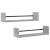 Rafturi de perete cu bare, 2 buc, gri sonoma, 60x16x14 cm GartenMobel Dekor