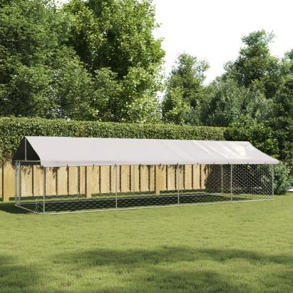 Padoc pentru câini de exterior, cu acoperiș, 600x200x150 cm GartenMobel Dekor