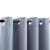 Draperii opace cu inele metalice, 2 buc., gri, 140 x 175 cm GartenMobel Dekor