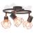 Lustră cu 3 becuri LED cu filament, 12 W GartenMobel Dekor