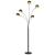 Lampă de podea, negru și auriu, 200 cm, 5 x E14 GartenMobel Dekor