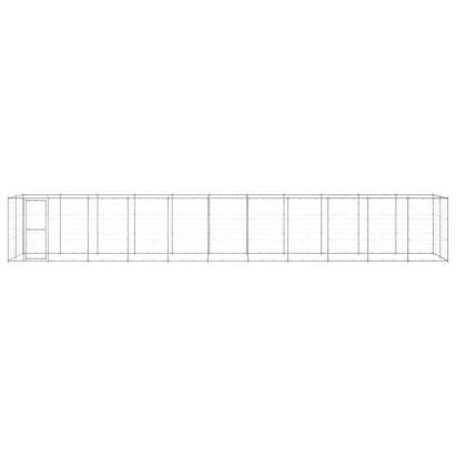 Padoc pentru câini de exterior, 26,62 m², oțel galvanizat GartenMobel Dekor