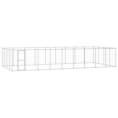 Padoc pentru câini de exterior, 43,56 m², oțel galvanizat GartenMobel Dekor