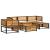 Set de canapele grădină cu perne, 6 piese, lemn masiv acacia GartenMobel Dekor