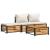 Set canapele de grădină cu perne, 4 piese, lemn masiv de acacia GartenMobel Dekor