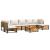 Set de canapele de grădină cu perne, 8 piese, lemn masiv acacia GartenMobel Dekor