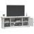 Dulap TV, alb, 110x30x41 cm, lemn prelucrat GartenMobel Dekor