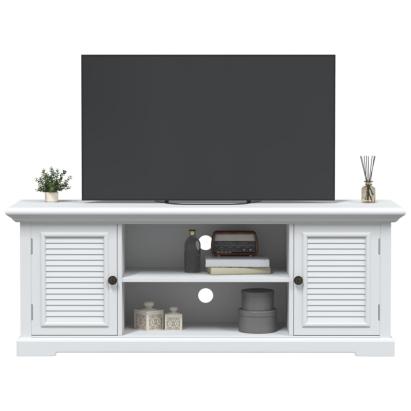 Dulap TV, alb, 110x30x41 cm, lemn prelucrat GartenMobel Dekor