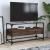 Dulap TV blat sticlă, stejar maro, 98x35x51 cm lemn prelucrat GartenMobel Dekor