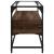 Dulap TV blat sticlă, stejar maro, 98x35x51 cm lemn prelucrat GartenMobel Dekor