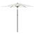 Umbrelă soare de grădină stâlp din oțel, alb 268x268x226cm GartenMobel Dekor
