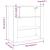 Dulap de perete, gri sonoma,80x33x80 cm, lemn prelucrat GartenMobel Dekor