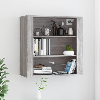 Dulap de perete, gri sonoma,80x33x80 cm, lemn prelucrat GartenMobel Dekor