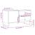 Dulap de discuri, alb, 85x38x48 cm, lemn prelucrat GartenMobel Dekor