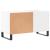 Dulap de discuri, alb, 85x38x48 cm, lemn prelucrat GartenMobel Dekor