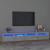 Comodă TV cu lumini LED, gri beton, 240x35x40 cm GartenMobel Dekor