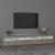 Comodă TV cu lumini LED, gri beton, 240x35x40 cm GartenMobel Dekor