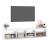 Dulap TV cu lumini LED, alb, 210x35x40 cm GartenMobel Dekor