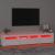 Dulap TV cu lumini LED, alb, 210x35x40 cm GartenMobel Dekor