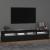 Dulap TV cu lumini LED, negru, 210x35x40 cm GartenMobel Dekor