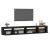 Comodă TV cu lumini LED, negru, 270x35x40 cm GartenMobel Dekor