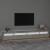 Comodă TV cu lumini LED, gri beton, 270x35x40 cm GartenMobel Dekor
