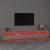 Comodă TV cu lumini LED, gri beton, 270x35x40 cm GartenMobel Dekor