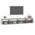 Comodă TV cu lumini LED, gri sonoma, 270x35x40 cm GartenMobel Dekor