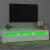 Comodă TV cu lumini LED, alb, 180x35x40 cm GartenMobel Dekor