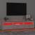 Comodă TV cu lumini LED, gri beton, 180x35x40 cm GartenMobel Dekor
