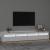 Comodă TV cu lumini LED, alb, 240x35x40 cm GartenMobel Dekor
