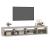 Comodă TV cu lumini LED, gri beton, 240x35x40 cm GartenMobel Dekor