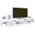 Comodă TV cu lumini LED, alb, 260x36,5x40cm GartenMobel Dekor
