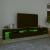 Comodă TV cu lumini LED, negru, 260x36,5x40cm GartenMobel Dekor