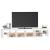 Comode TV cu lumini LED, alb2，30x36,5x40 GartenMobel Dekor