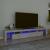 Comodă TV cu lumini LED, gri beton, 230x36,5x40cm GartenMobel Dekor